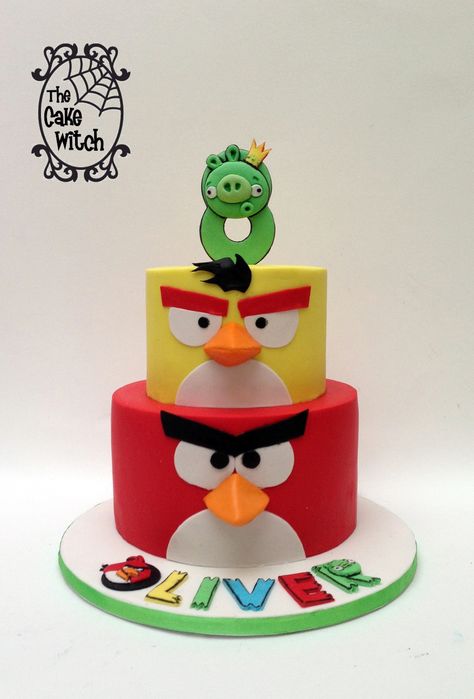 Angry Birds Birthday Cake, Angry Birds Birthday, Bird Birthday Parties, Birds Cake, Angry Birds Cake, Make Birthday Cake, Bird Cakes, Bird Birthday, Kids Cakes