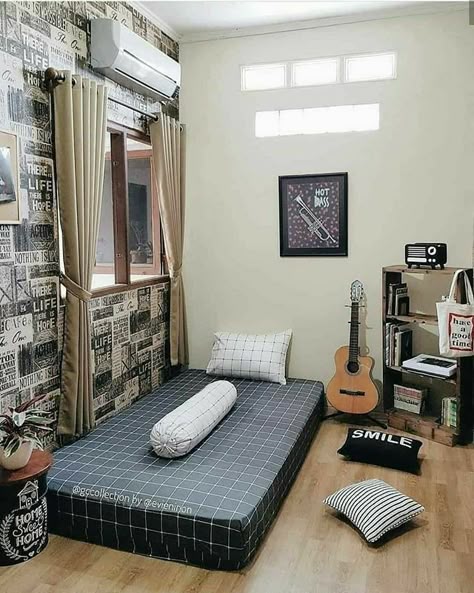 Bilik Lelaki, Idea Bilik Tidur, Reka Bentuk Bilik Tidur, Comfortable Bedroom Decor, Small Apartment Bedrooms, Hiasan Bilik Tidur, Dekorasi Kamar Tidur, Small Bedroom Decor, Simple Room