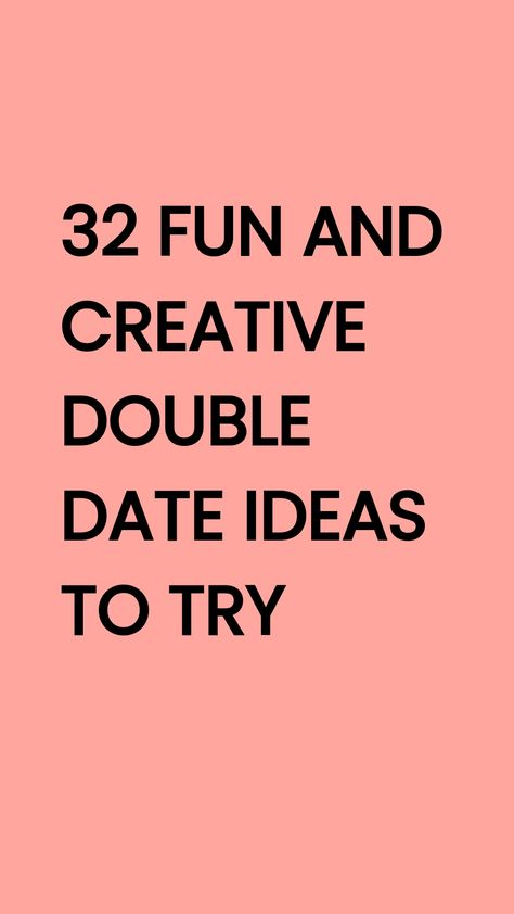 Check out these 32 Original Double Date Ideas to Try. Double dates are such a fun way to switch things up from the usual routine. Whether you’re looking for a laid-back evening or something a bit more adventurous, double dates can be super fun! Double Date Ideas At Home, Double Date Ideas Couples, Double Dates Ideas, Double Date Ideas For Teens, Double Date Ideas, Fun Dates, Alphabet Dating, Romanticized Life, Unique Date Ideas