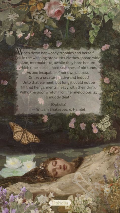 #ophelia #hamlet #shakespeare #flowers Ophelia 2018 Aesthetic, Shakespeare Ophelia, Ophelia And Hamlet, Ophelia Wallpaper, Ophelia Movie, Hamlet Aesthetic, Ophelia Hamlet, Hamlet Shakespeare, Hamlet And Ophelia