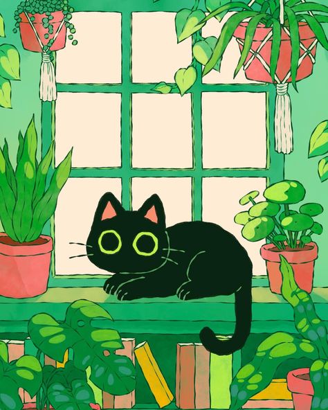 Natalie Rosalinda on Twitter: "Plant kitty 🪴✨… " Plants And Cats, Art Notebook, Cute Easy Doodles, Easy Doodles, Motion Graphics Inspiration, Cat Art Print, Mini Drawings, Cats Illustration, Plant Illustration