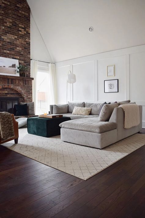 West Elm Sectional, West Elm Bedroom, West Elm Couch, West Elm Living Room, West Elm Sofa, Modern Living Room Design, Mid Century Modern Living Room, Traditional Living, Designer Products