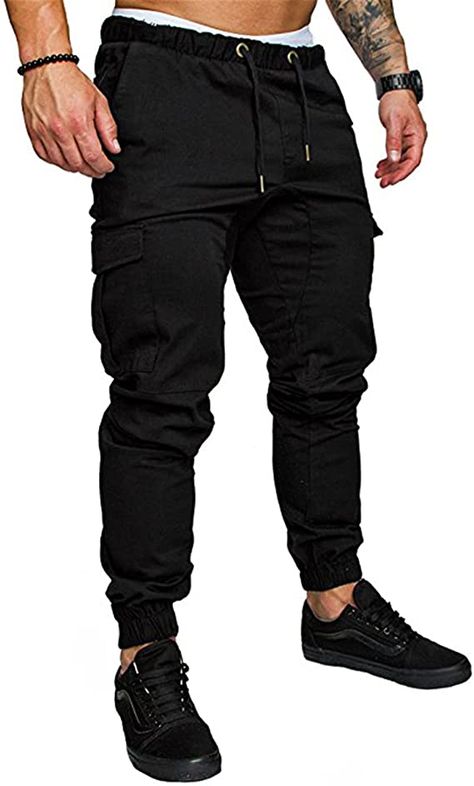 Mens Fashion Joggers, Fashion Cargo Pants, Athletic Joggers, Casual Cargo Pants, Cotton Cargo Pants, Jogger Pants Casual, Casual Joggers, Mens Cargo, Safe Storage