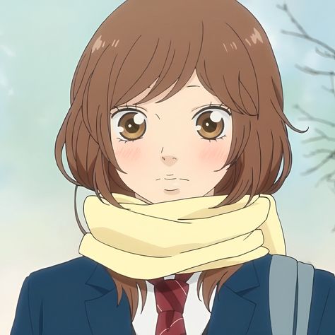 Blue Springs Ride, Shojo Anime, Ao Haru, Anime Cover Photo, Cute Anime Profile Pictures, Anime Baby, Blue Springs, Cute Profile Pictures, Art Drawings Sketches Simple