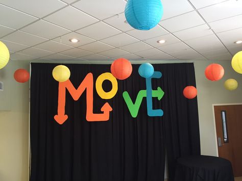 Orange Vbs Ready Set Move Decorating Ideas, Ready Set Move Vbs Decorations, Ready Set Move Vbs, Orange Vbs, Vbs Diy, Childrens Ministry Decor, Vbs Decorations, Transportation Crafts, Vbs 2023