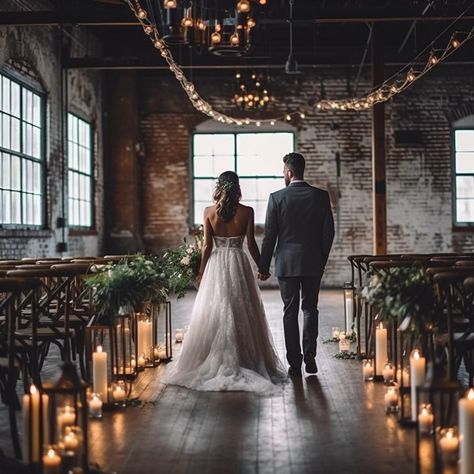 Brick Building Wedding Photos, Industrial Building Wedding, Exposed Brick Wedding Venue Decor, Brick Wedding Photos, Brick Wall Wedding, Brick Wall Wedding Photos, Exposed Brick Wedding, Brick Wedding Venue Decor, Industrial Rustic Wedding