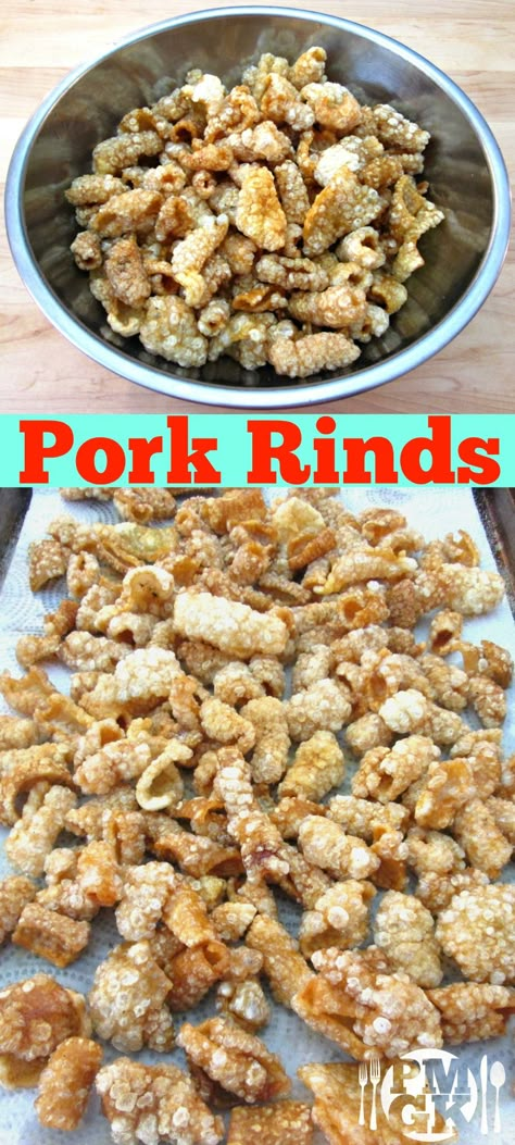 Homemade Pork Skins, Pork Rind Seasoning, Pork Grinds, Pork Rinds Recipes, How To Make Pork Rinds, Homemade Pork Rinds, Carnivore Pork Rinds Recipes, Pork Rind Breading, Carnivorous Diet