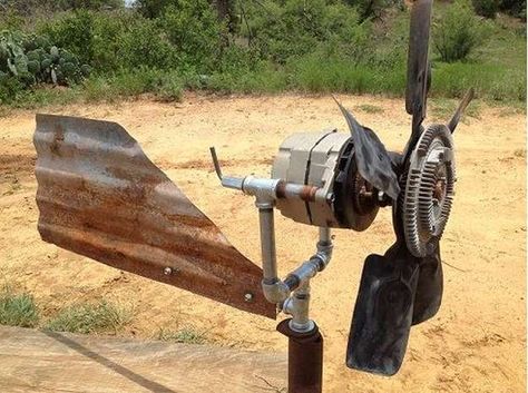 Diy Wind Turbine, Cart Battery, Car Alternator, Wind Turbine Generator, Wind Generator, Mother Earth News, Solar Wind, Homestead Survival, Wind Energy