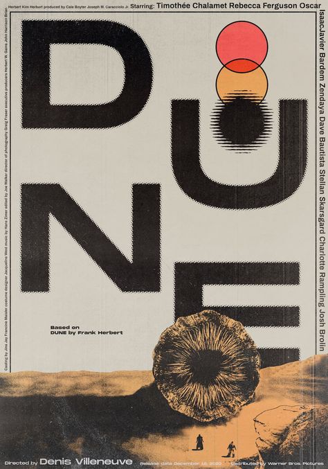 Dune (2021) Directed by Denis Villeneuve ~ Art by Rafael Orrico Díez Poster Grafico, Poster Graphic Design, Dune Art, Denis Villeneuve, Septième Art, Film Poster Design, Movie Poster Wall, Movie Posters Design, Cinema Posters