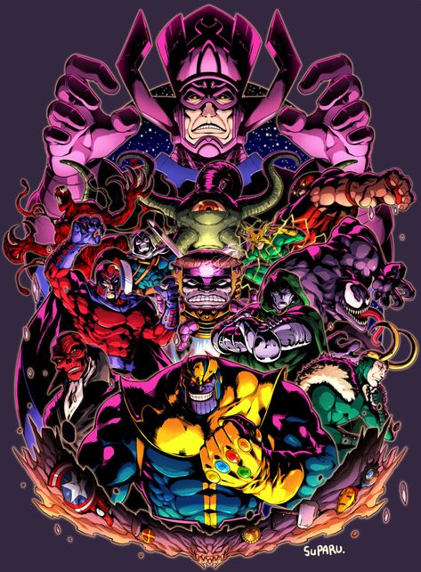 Marvel Galactus, All Spiderman, Thanos Marvel, Comic Villains, Marvel Superhero Posters, Marvel Artwork, Marvel Villains, Marvel Comics Wallpaper, Marvel Posters