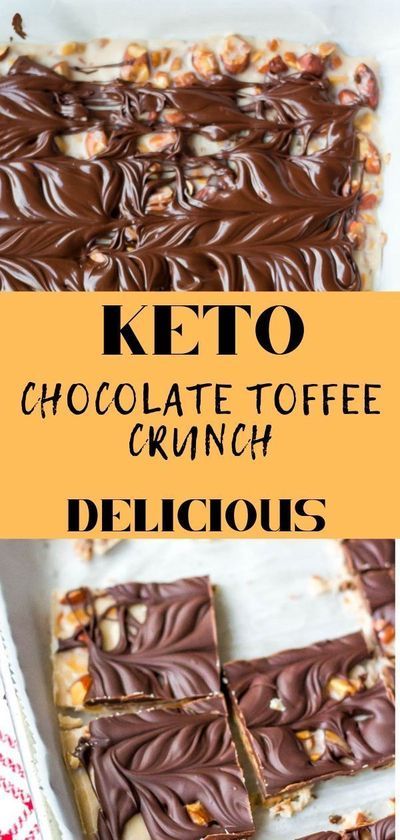 Toffee Crunch, Toffee Recipe, Keto Diet Snacks, Postre Keto, Keto Candy, Low Carb Dessert, Low Carb Sweets, Ketogenic Diet For Beginners, Keto Diet Food List