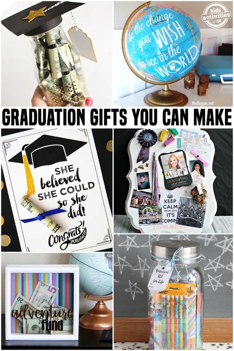 Awesome Graduation Gifts You Can Make At Home Fun Homemade Gifts, Graduation Memories, Diy Graduation Gifts, Best Graduation Gifts, Graduation Gift Ideas, Unique Graduation Gifts, Diy Graduation, Diy Easter Gifts, High School Graduation Gifts