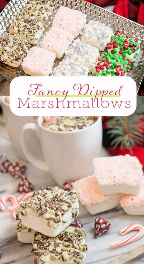 Want to smile? These Fancy Marshmallows are sure to bring a smile to everyone, instantly! Easy to make with your favorite toppings and serve with Hot Chocolate a fun Hot Cocoa Bar treat. Not only adorable and cute to look at, but tasty and makes the perfect topping for a good cup of hot chocolate to warm you on cold days. #marshmallow #marshmallows #hotcocoa #hotchocolate #hotcocoabar #chocolate #andesmints #candycanes #dessert #hotdrink #devourdinner #dessert #easyrecipe #dessertrecipe #food Marshmallows For Hot Chocolate, Homemade Marshmallow Flavors, Marshmallow Hot Chocolate Toppers, Hot Cocoa Marshmallows, Homemade Marshmallows Christmas, Hot Chocolate Fundraiser, Marshmallow Toppers For Hot Chocolate, Flavored Hot Chocolate Recipes, Marshmallow Dessert Ideas