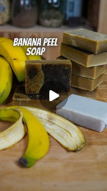 Alessandro Vitale on Instagram: "This homemade zero waste natural soap is inexpensive and easy to make. Banana peels are rich in nutrients and packed with moisturizing and antimicrobial properties.  Since we started making soap at home, we have completely stopped buying it from the store.  INGREDIENTS:  - 4-5 banana peels - 50g coconut cream - 500g organic soap base  STEP BY STEP:  - Roughly cut the banana peels and bake them at 170°C for about 20 minutes or until fully dry. - Blend the dried banana peels until you obtain a fine powder. - Cut the soap base and melt it in a double boiler. - Add the coconut cream and banana peel powder. - Mix by hand or with an immersion blender until fully incorporated. - Pour the mixture into a silicone mold, or you can reuse the container from your soap b Banana Soap Recipe, Diy Soap Molds How To Make, Baby Soap Recipe, Diy Soap Bars, Banana Peels, Dried Bananas, Immersion Blender, Making Soap, Banana Peel