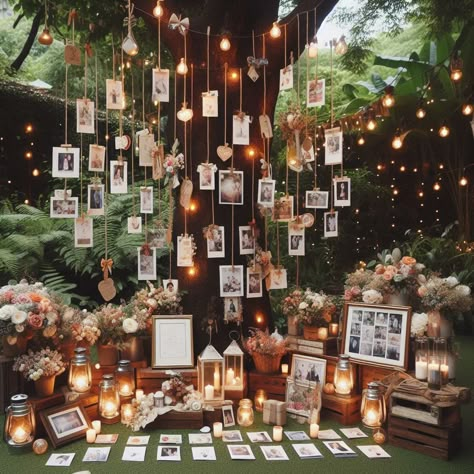 🌸 17+ Heartfelt Memorial Service Decoration Ideas to Honor Loved Ones Picture Display Ideas For Celebration Of Life, Remembrance Birthday Party Ideas, Memorial Room Ideas, Celebration Of Life Food Table, Living Memorial Ideas, Memorial Gathering Ideas, Celebration Of Life Activities, Celebration Of Life Memorial Ideas Diy Photo Displays, Memorial Ideas For Deceased