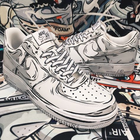 Air Force 1 Sneakers, Custom Air Force 1, Adidas Fashion, 2d Animation, Nike White, Nike Air Force 1, Air Force 1, Nike Air Force, Air Force