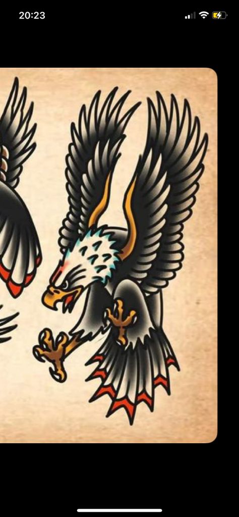 Trad Eagle Tattoo Design, Eagle Vs Snake Tattoo Traditional, Traditional Racing Tattoo, Traditional Eagle Forearm Tattoo, Red Tailed Hawk Tattoo Traditional, Eagle Tattoo Traditional Old School, Vintage Eagle Tattoo, Classic Eagle Tattoo, American Traditional Eagle And Snake