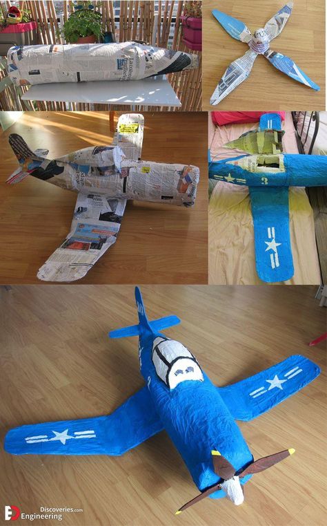 Planes Disney, Disney Planes Birthday, Airplane Craft, Bottle Craft Ideas, Junk Modelling, Creative Craft Ideas, Planes Birthday Party, Planes Birthday, Airplane Crafts