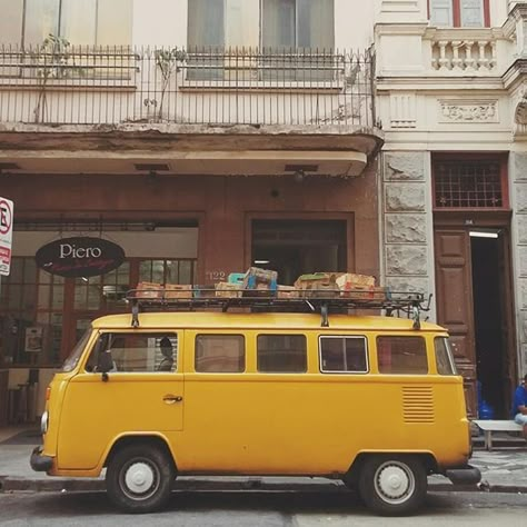 ...do a road trip through small villages. Vw Minibus, Yellow Aesthetics, Hufflepuff Aesthetic, Yellow Things, All Things Yellow, Combi Volkswagen, Aesthetic Yellow, Vw Vintage, Yellow Aesthetic