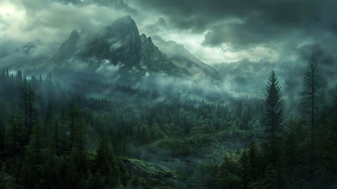 Norse world of Yggdrasyl Norse Art, Norse Pagan, Norse Mythology, Elder Scrolls, Vikings, Forest, Art