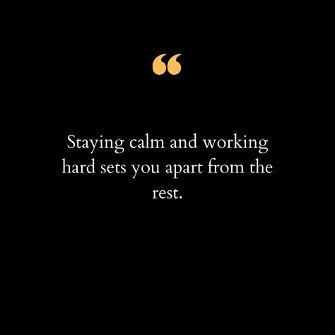 In a world that often feels chaotic and unpredictable, finding a sense of calm can be your greatest strength. It’s easy to get swept away by the rush of everyday life, but staying calm and composed helps you focus on what truly matters. It allows you to approach challenges with a clear mind and a steady heart, making decisions that are thoughtful and wise. Hard work is the foundation of success, but it’s the combination of dedication and tranquility that truly sets you apart. When you stay c... Calm And Composed, Stay C, Staying Calm, Making Decisions, Clear Mind, Reminder Quotes, Decision Making, In A World, Hard Work