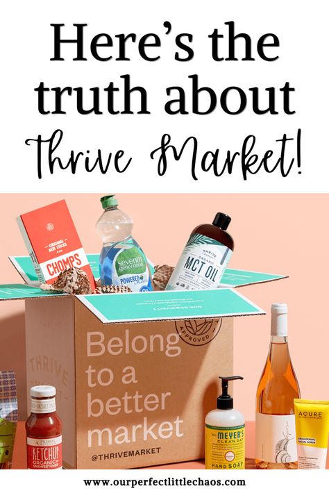 Honest Review of Thrive Market: Best Products from Thrive Market and a 40% Off Promo Code - Our Perfect Little Chaos Best Thrive Market Products, Thrive Market Must Haves, Foods On A Budget, Crunchy Life, Thrive Market, Help Each Other Grow, Healthier Snacks, Eating Healthier, Mom Lifestyle