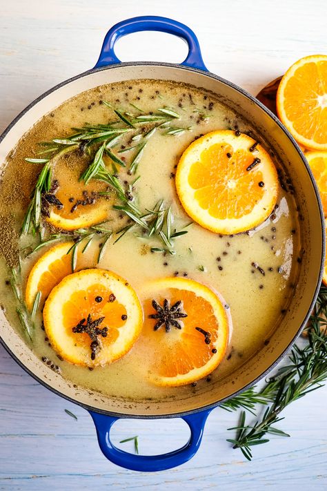 Citrus Turkey Brine | EASY & Flavorful Turkey Brine Recipe! Turkey Brine Citrus, Turkey Brine Orange Juice, Orange Juice Turkey Brine, Citrus Turkey Brine, Honey Buffalo Meatballs, Honey Buffalo Sauce, Brine For Turkey, Easy Turkey Brine, Cooking Thanksgiving Turkey