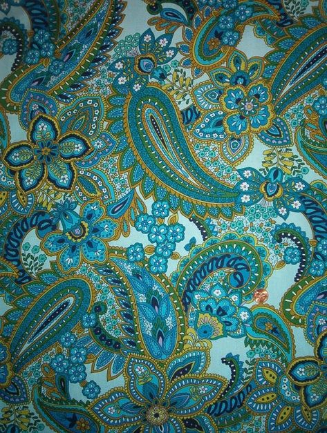 Blue Green Paisley Bedding - Foter Paisley Bedding, Alexander Henry Fabrics, Paisley Fabric, Green Paisley, Paisley Design, Paisley Pattern, Textile Patterns, Blue And Green, Print Fabric