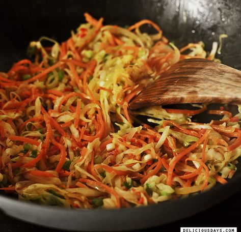 lifesaver noodles Asian Cabbage And Noodles, Chicken Cabbage Carrots Stir Fry, Cabbage And Glass Noodle Stir Fry, Cabbage Ramen Stir Fry, Cabbage Carrot Egg Stir Fry, Noodles With Cabbage, Cabbage Noodles, Starchy Sides, Carrot Noodles