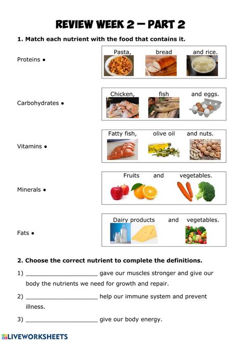 Balanced diet online worksheet for Human body. You can do the exercises online or download the worksheet as pdf. Food And Clothes Worksheet, Food And Nutrition Worksheets, Food And Nutrition Activities, Evs Worksheet For Class 1 Food, Types Of Food Worksheet, Healthy And Unhealthy Food Worksheet, Nutrition Worksheets, Food Groups Worksheet, Balanced Diet Chart