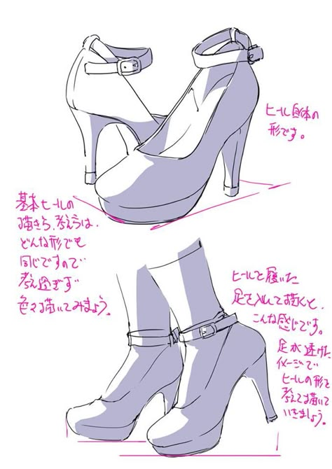 ヒール 構図 How To Draw Heels Side View, High Heels Reference, Heels Drawing Reference, High Heels Drawing, Drawing Heels, Heel Reference, How To Draw Heels, Heels Drawing, Body Reference Drawing