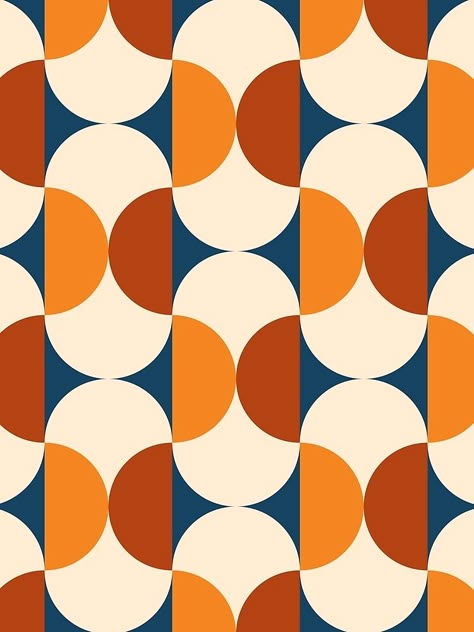 "Retro 60s Beans Capsules Mid-Century Pattern" Scarf by bitart | Redbubble 60s Patterns Geometric, 1960s Prints Textile Design, Retro 70s Graphic Design, Vintage Patterns Design, Retro Modern Graphic Design, 1960s Prints, 60s Graphics, 60s Background, 70s Graphics