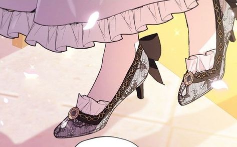 Manhwa Shoes, Victorian Anime, Medieval Shoes, Dr Shoes, Royal Art, Kawaii Shoes, Shoes Drawing, Princess Shoes, Fantasy Gowns