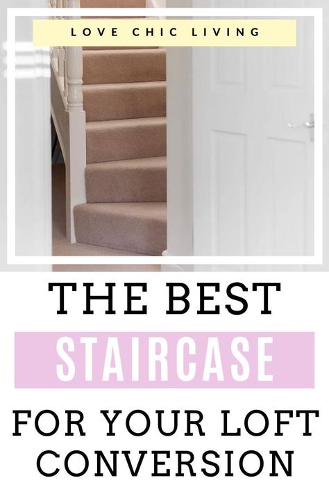 Are you designing a loft conversion? Here are the best staircases for your loft conversion that will make enjoying your space even easier. Small Loft Ideas Upstairs Decor, Staircase To Loft Conversion, Cheap Loft Conversion, Dormer Loft Conversion Victorian Terrace, 1930s Semi Detached House Loft Conversion, Edwardian Loft Conversion, Attic Bedroom Staircase, Staircase To Attic, Stairs To Loft Conversion