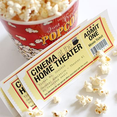 A family movie night, complete with tickets and popcorn, is a perfect way to end a summer day. Find awesome summer dessert recipes, craft ideas and more at https://simplycreate.com. Movie Night Tickets, Outdoor Movie Screen, Printable Tickets, Backyard Movie Nights, Backyard Movie, Movie Night Party, Family Fun Night, Family Movie, Drive In Movie