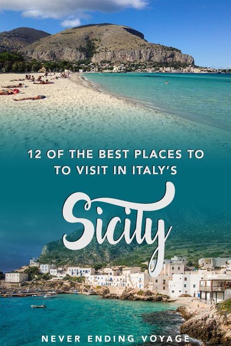 From Palermo to the Aeolian islands, here are the 12 best places to travel to in Sicily, Italy. #sicily #italy #sicilytravel #italytravel #europe #europetravel Places To Visit In Italy, Sicily Travel, Italy Sicily, Aeolian Islands, Travel Trailer Remodel, Italy Travel Tips, Italy Travel Guide, Voyage Europe, Sicily Italy