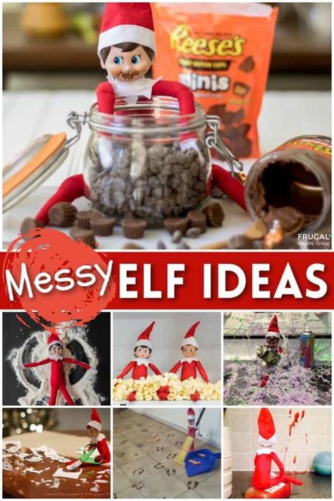 We have some sticky situations. If your child finds humor in a mess, try these Messy Elf on the Shelf ideas to create a laugh. New Elf on the Shelf ideas daily plus free Elf on the Shelf printables. #FrugalCouponLiving #ElfontheShelf #ElfontheShelfIdeas #ElfIdeas #funnyelfideas #funnyelfontheshelf #elfprintables #freeelfprintables #printables #freeprintables #ElfonaShelf #ScoutElfIdeas Elf On Shelf Messy Ideas, Easy Messy Elf On The Shelf Ideas, Elf On Shelf Food Ideas, Elf On The Shelf Ideas Messy Funny, Elf Messy Ideas, Messy Elf On The Shelf Ideas Funny, Elf Mess Ideas, Elf On The Shelf Food Ideas, Messy Elf Ideas