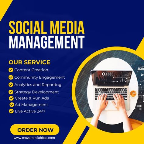 we manage you social media accounts. Platforms Facebook Instagram YouTube Features Content creation live active Run Ads and Manage High quality content creator and uploading i have a experienced team for work. visit our website muzammilabbas.com #social #SocialMedia #socialmediamarketing #SocialMediaManagement #socialmediamanager Ads Manager, Facebook Ads Manager, Account Management, Account Manager, Facebook Account, Accounting Manager, Social Media Accounts, Community Engagement, Facebook Ads