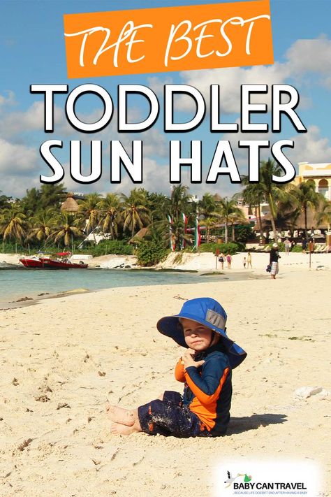 Find all the Best Toddler Sun Hats here. These are toddler sun hats that will offer the best protection. They are breathable, adjustable and perfect for travel, swimming, camping and hiking with toddlers! Baby Sun Bonnet, Toddler Sun Hat, Kids Sun Hat, Toddler Beach, Toddler Wearing, Floppy Sun Hats, Toddler Summer, Baby Sun Hat, Yellow Hat