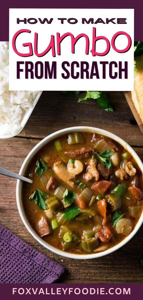 Gumbo Base Recipes, Gumbo Roux Easy, Gumbo File Powder Recipe, How To Make Gumbo Louisiana, Beef Gumbo Recipe, Best Gumbo Recipe Authentic, Homemade Gumbo Recipe, Gumbo Vegetables, Jumbo Recipes