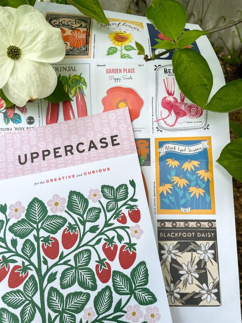 Image of Uppercase Magazine issue 53 with additional poster insert showcasing hand drawn Black Eyed Susans. Seed Packets Design, Seed Packet Design, Uppercase Magazine, Packet Design, Black Eyed Susans, Seed Packaging, Fun Videos, Branding Inspo, Special Place In My Heart