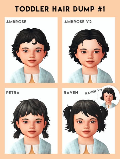 Sims 4 Cc Hair All Ages, Infant Hairstyles Sims 4 Cc, Infant Cc, Sims Baby, Sims 4 Black Hair, Sims 4 Cas Mods, The Sims 4 Skin, Sims Packs, Pelo Sims