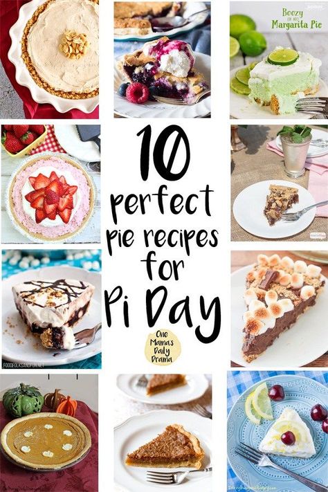 10 perfect pie recipe for Pi Day 3.14 | Easy dessert ideas, fun holiday food, no-bake recipes, indulgent treats Pi Day Recipes, Margarita Pie, Daily Drama, Easy Dessert Ideas, Homemade Pie Recipes, Fun Holiday Food, Baking Recipes Pie, Strawberry Cream Pies, Science Board