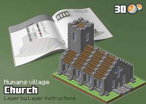 Minecraft Church, Minecraft Building Designs, Dwarven City, Steampunk City, Bangunan Minecraft, Minecraft Castle, Minecraft Medieval, Minecraft City, Minecraft Tips