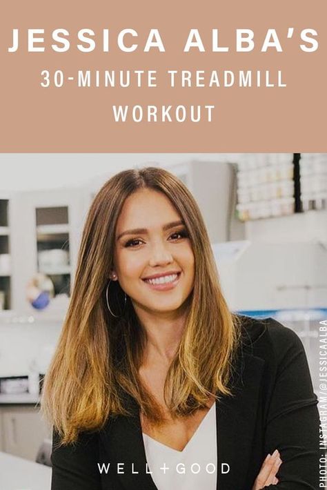 Jessica Alba Workout. This is a great workout idea for when you are trying to lose fat and lose weight with PCOS. Don't exercise for too long if you have PCOS, as it can put your body under stress. #pcosweightloss #weightlosstips #pcos #pcosfitness #pcostip #pcostreatment Jessica Alba Workout, 30 Minute Treadmill Workout, Celebrity Workouts, Busy Mom Workout, Hiit Workouts Treadmill, 30 Minute Hiit, Hiit Treadmill, Workout Inspo, Build Muscle Mass