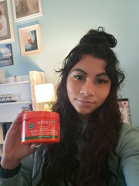 I love cantu brand. But usually the gel and the normal original cantu cream hardens my curls and then by the end of the day it finally softens. So instead I tried this. It's a cantu conditioning cream. I apply it just like I normally do on my out of the shower hair(towel dry) and wow! My curls are so soft and look so natural and the volume of my hair normally is not weighed down(compared to other use of my old cantu product). This is perfect and it looks volumanized and natural! Recommend it!! Shower Hair, Girly Bags, Hair Towel, Hair Gel, My Hair, Be Perfect, I Tried, The End, The Day