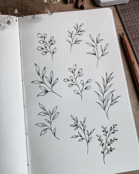 Sera Seah | Just foliage today. Try adding some of them to your flowers and you can see what a difference it makes to your drawing. 🌿 #finelinework… | Instagram Foliage Drawing, December Inspiration, Your Drawing, Watercolor Flower Art, Watercolor Flower, Watercolor Flowers, Flower Art, Cute Drawings, Bullet Journal