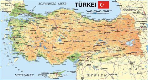 Map of Turkey large map Turkey Tourist Attractions, Turkey Map, Greece Map, Turkey Country, Adventure Map, Travel Around Europe, Free Maps, Turkey Travel, Islamic Art Calligraphy