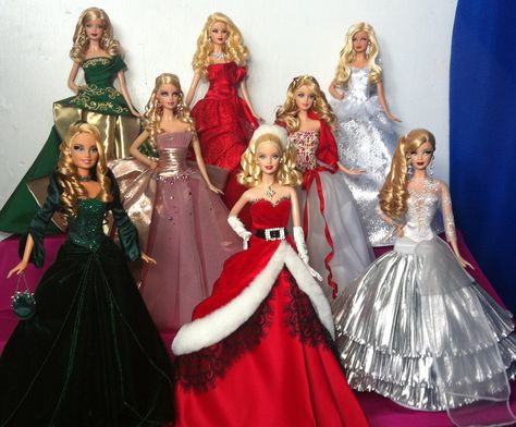 Barbie Collectibles, 2008 Holiday Barbie, Barbie Holiday Dolls, Barbies Dolls, Barbie Christmas, Holiday Barbie Collection, Barbie Doll, Barbie Hairstyle, Barbie 2000