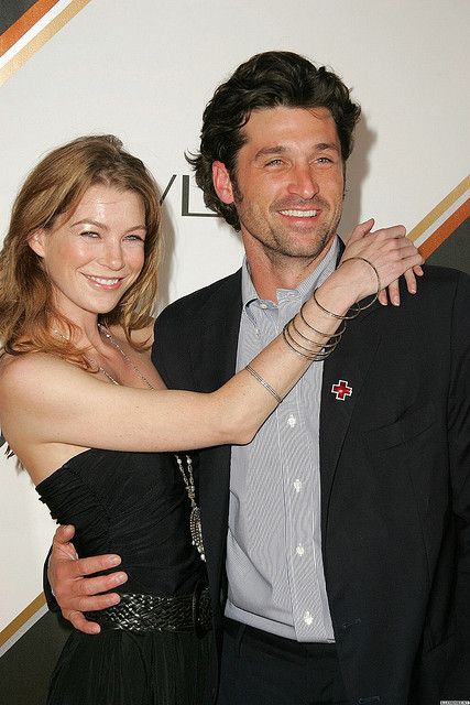 Ellen Pompeo and Patrick Dempsey Patrick Dempsey And Ellen Pompeo, Ellen Pompeo Patrick Dempsey, Be Your Own Person, Greys Anatomy Derek, Greys Anatomy Couples, Meredith And Derek, Greys Anatomy Funny, Greys Anatomy Characters, Greys Anatomy Cast